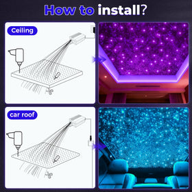 GEARPASS Starlight Headliner Kit app control interface with 16M color options.