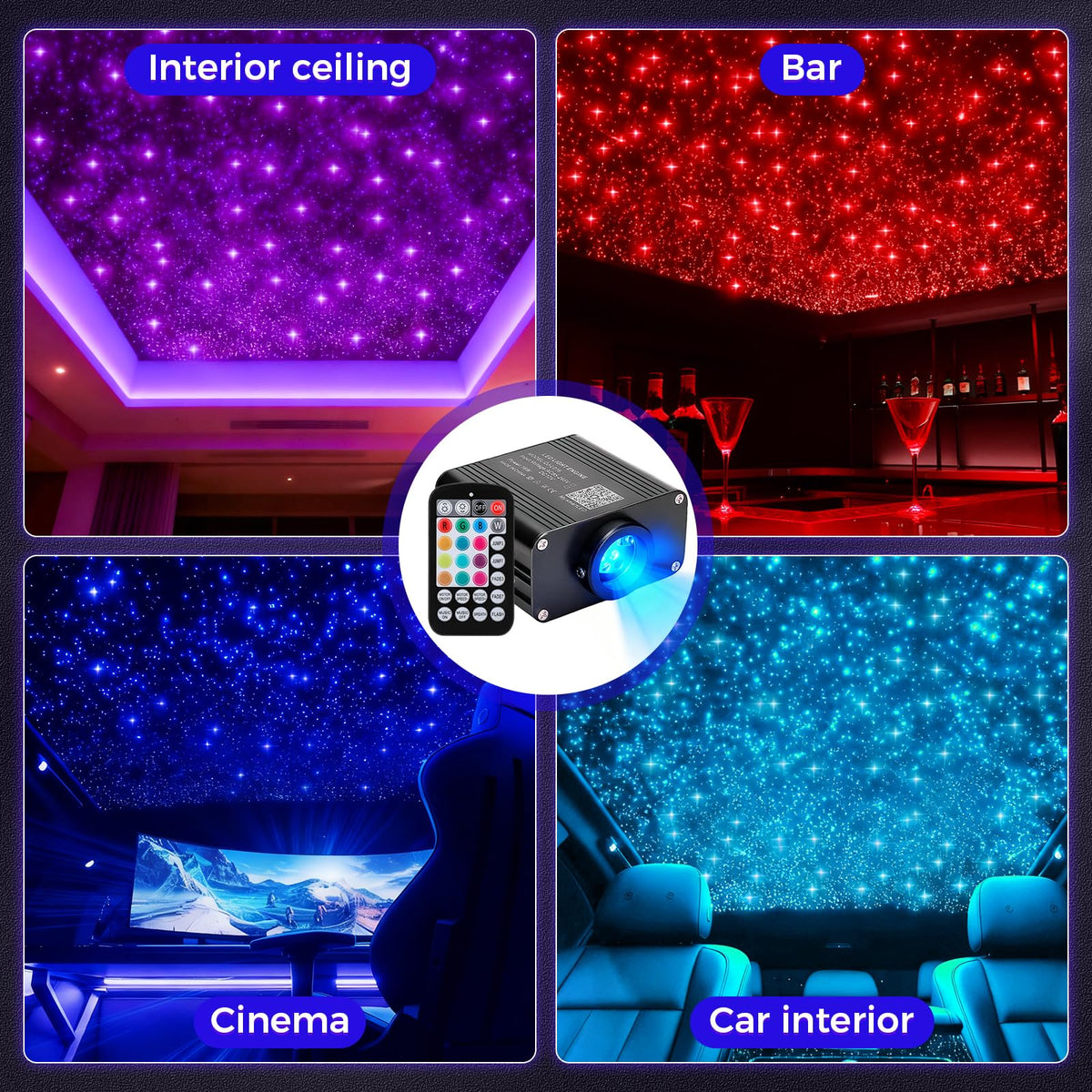 GEARPASS Starlight Headliner Kit color wheel for gradient and dynamic effects.