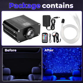GEARPASS Starlight Headliner Kit remote control showing color modes and speed.