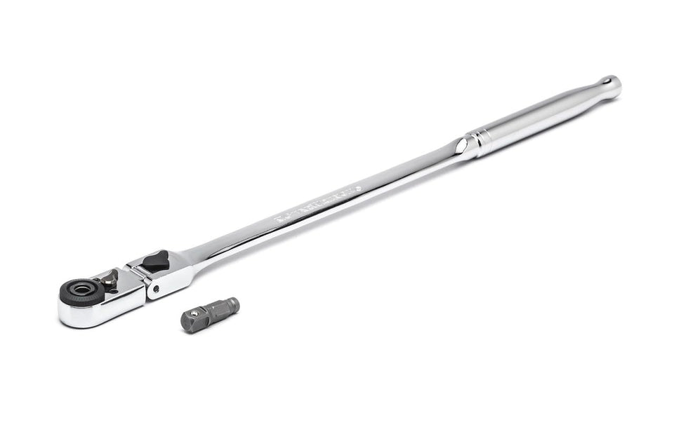 GEARWRENCH 1/4-drive ratchet with locking flex-slim head for tight spaces and versatile access