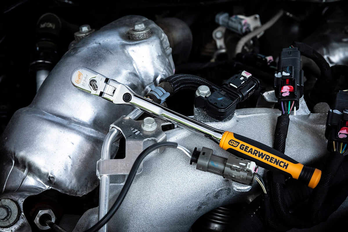 GEARWRENCH 81055 bright chrome finish resists rust.