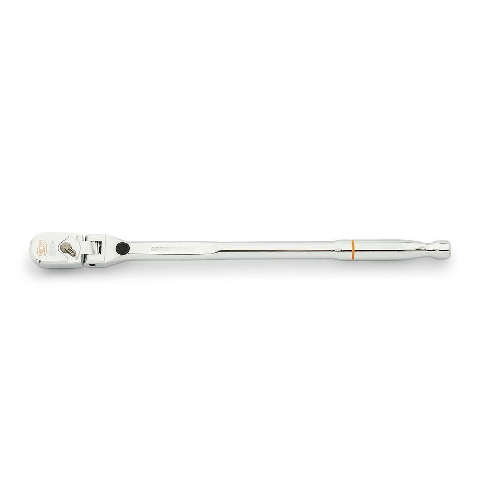 GEARWRENCH 120XP locking flex head ratchet provides precise access in tight spaces.