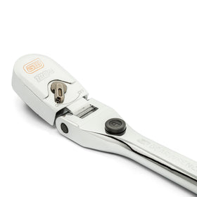 GEARWRENCH 120XP nine-position locking flex head enables adjustable angling