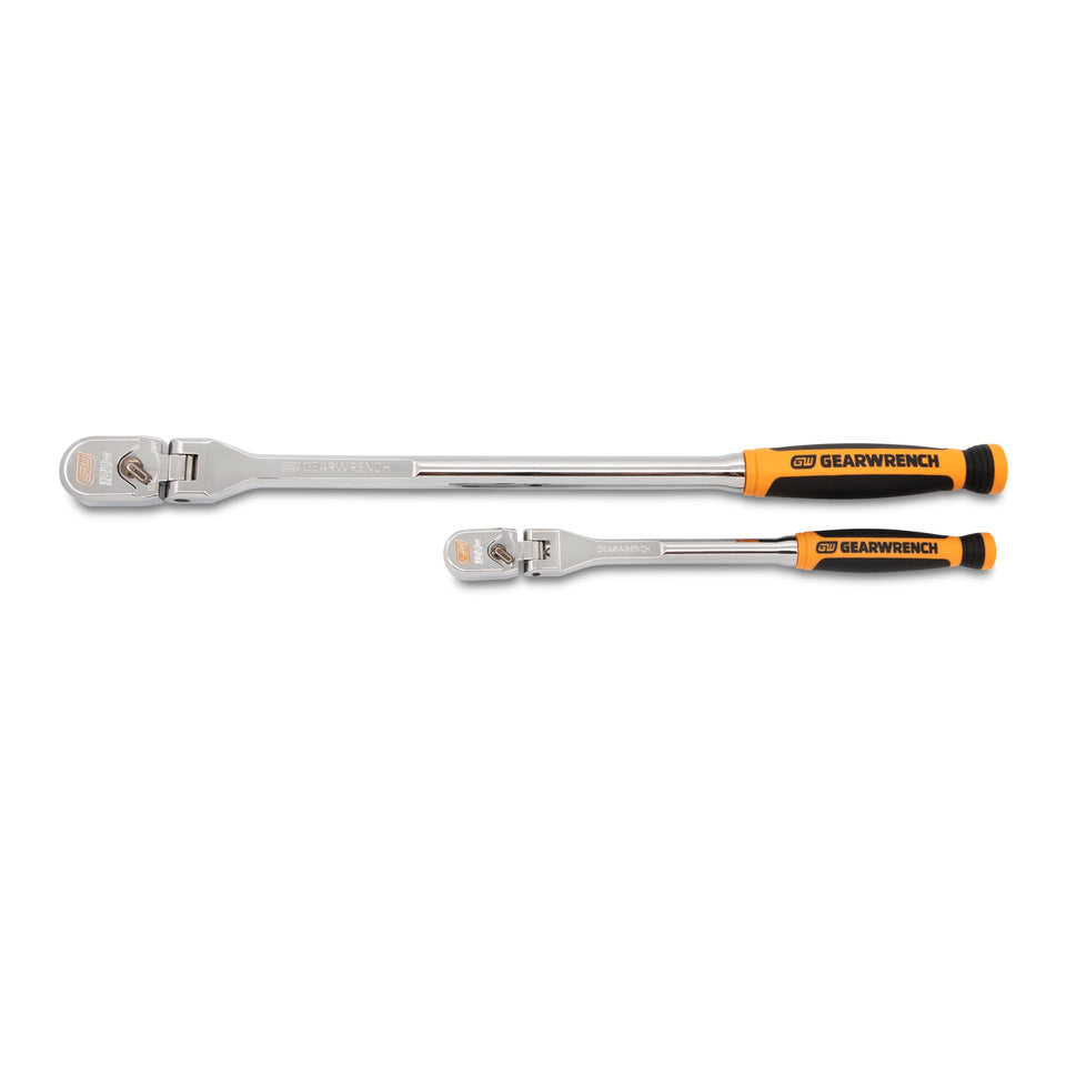 GearWrench 120XP teardrop ratchet set with compact head for hard-to-reach fasteners.