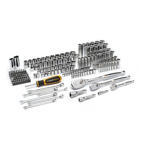 GearWrench 185-piece mechanics tool set shown for full-shop versatility.