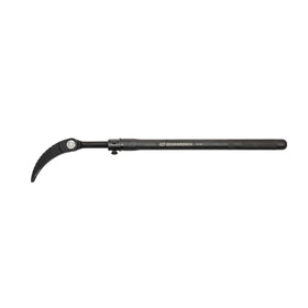 GEARWRENCH extendable pry bar with rotating head improves access in tight spaces.
