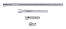 GearWrench 4pc 3/8 in drive extension set with one-and-a-half inch extension, nonslip grip for secure handling.