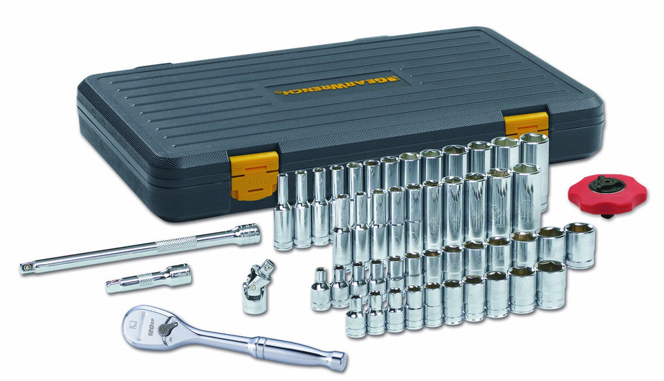 GEARWRENCH 80300P 1/4-inch drive 120XP set with quick-access pawls for fast engagement.