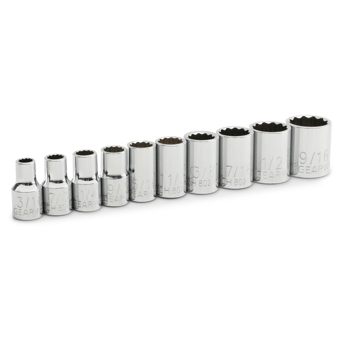 GearWrench 80307D 1/4 drive sockets for precise, easy fastener turns.