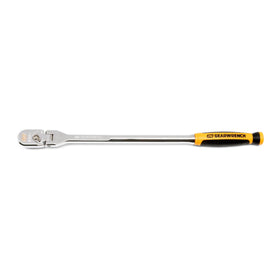 GEARWRENCH 81210XP teardrop head ratchet with flex head for tight spaces