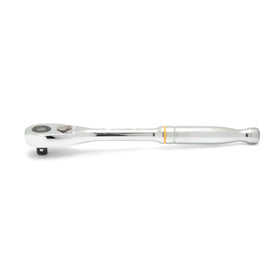 GEARWRENCH 81218T quick-release button keeps sockets secure during use.