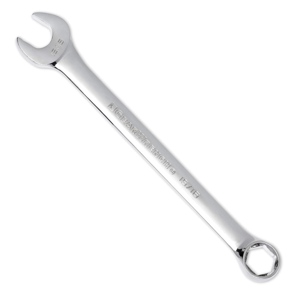GearWrench 81780D box-end close-up shows durable alloy steel for reliable grip