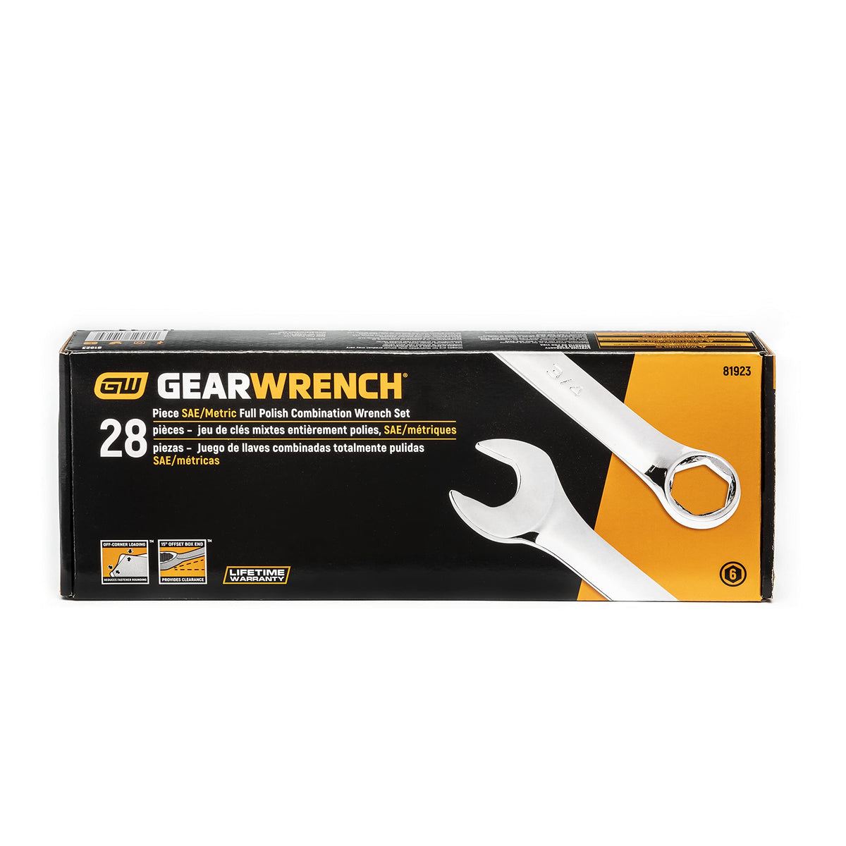 GearWrench 81923 durable markings aid quick size identification