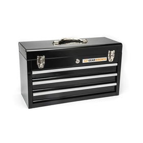 GearWrench 83151 three-drawer toolbox front view with secure center lock