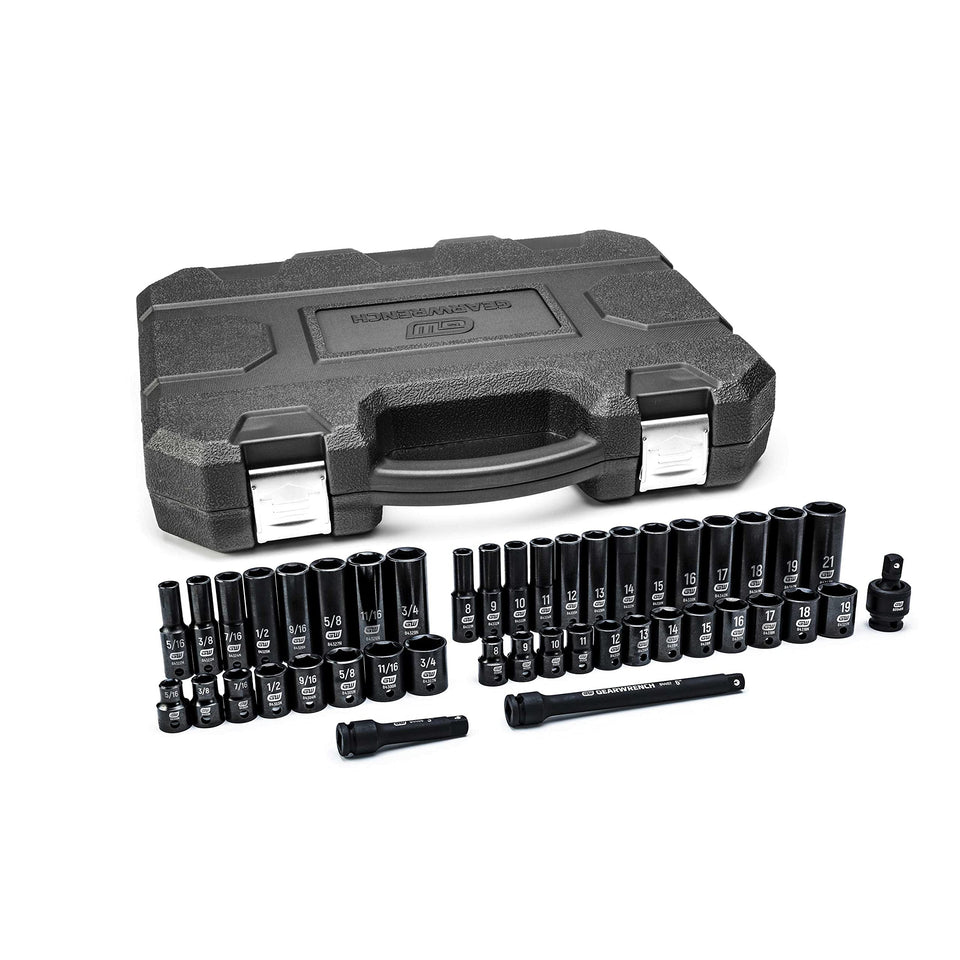 GearWrench 84916N 44-piece 3/8-drive socket set for versatile fastener work.