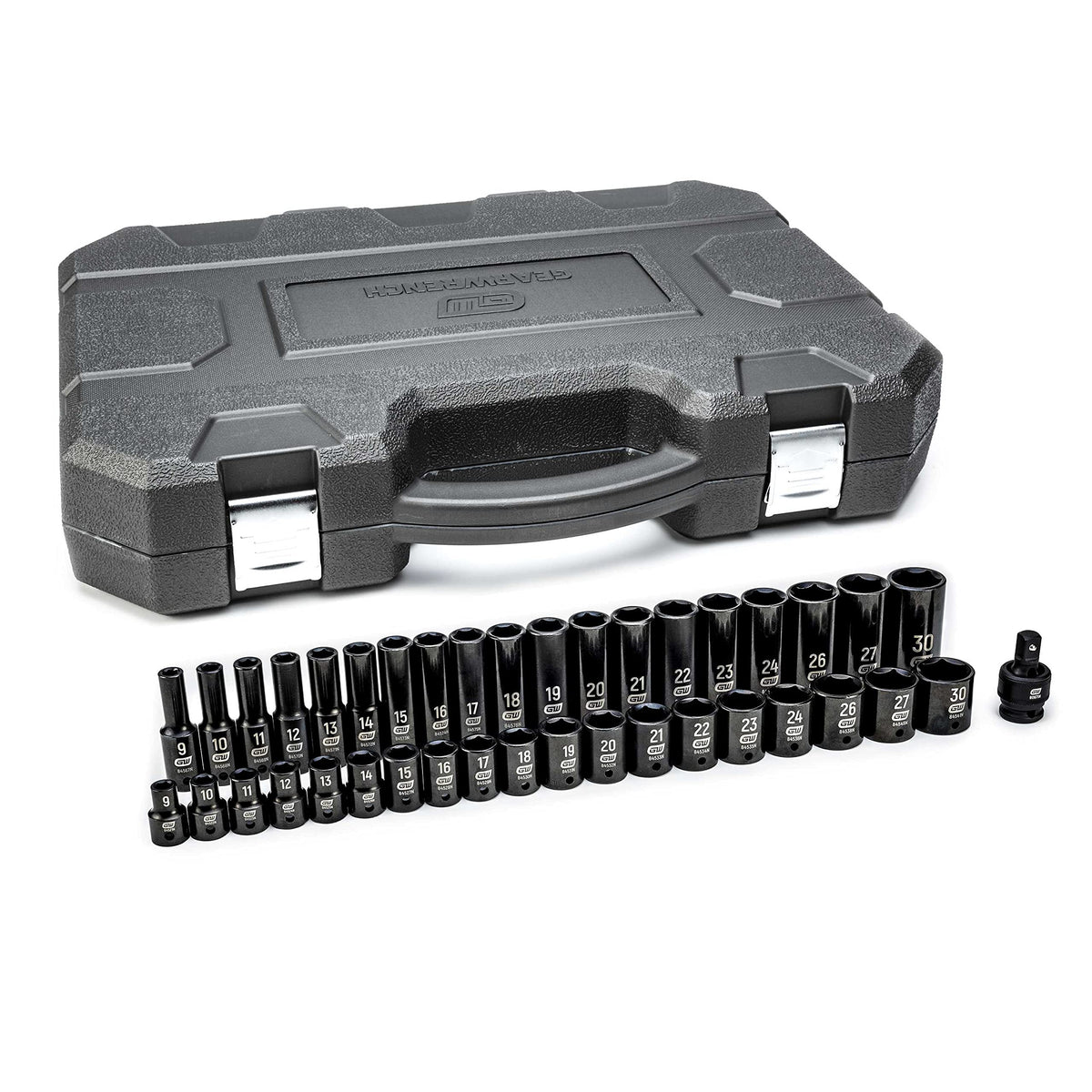GEARWRENCH 84948N 1/2-Inch drive socket set with standard metric sizes for fast DIY repairs.