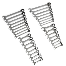 GEARWRENCH 85034 34-piece ratcheting wrench set spread for quick tool selection