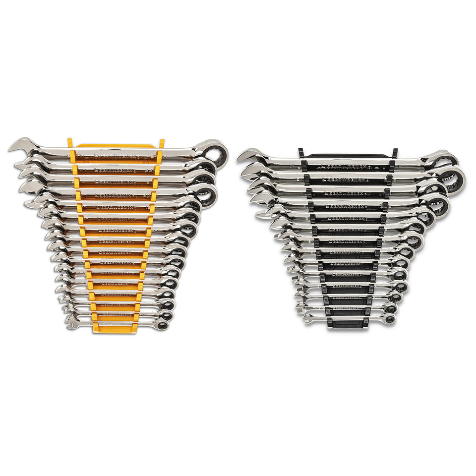 GEARWRENCH 86702 ratcheting wrench set box-end design improves grip and reduces rounding