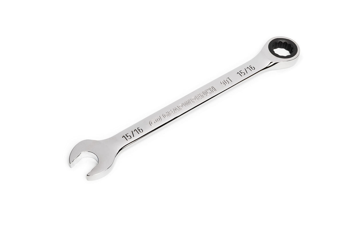 GEARWRENCH 86952 swing-arc wrench in tight spaces with 4-degree ratchet