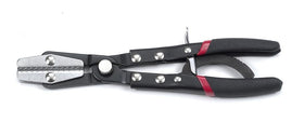 GearWrench automatic locking pinch-off pliers demonstrating quick hose clamping during a roadside maintenance task