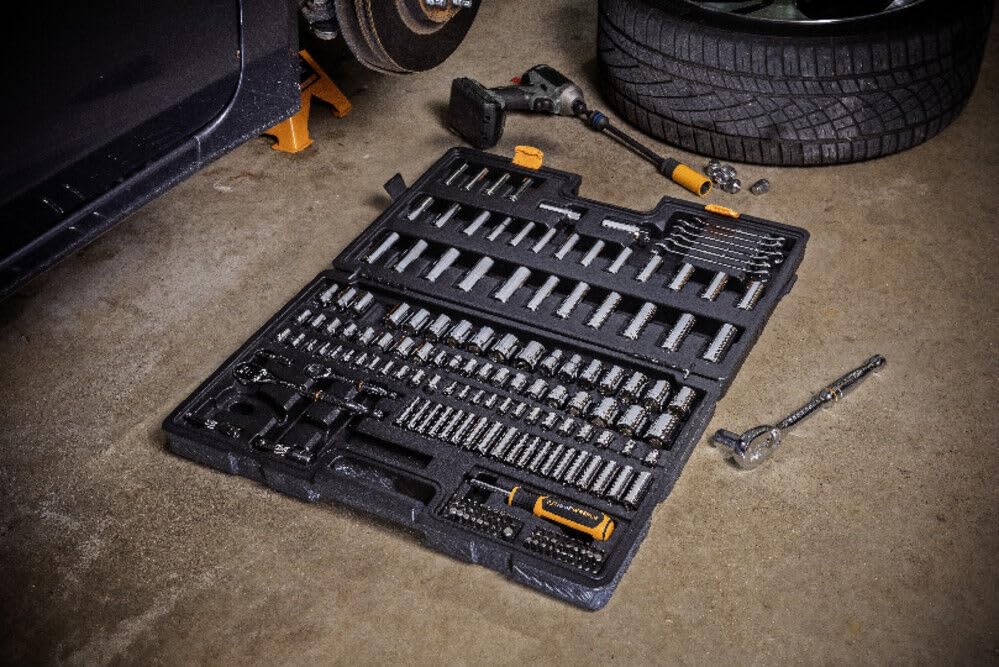 GearWrench blow mold case keeps tools organized and portable.