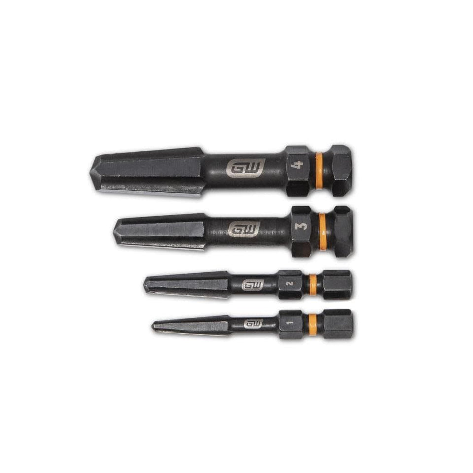 GEARWRENCH Bolt Biter 4pc set in chrome finish for stubborn fasteners.