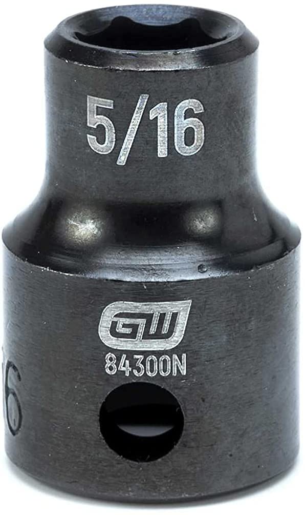 GearWrench chrome molybdenum steel sockets for exceptional strength and durability.