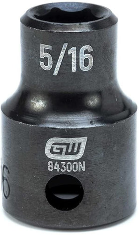 GearWrench chrome molybdenum steel sockets for exceptional strength and durability.