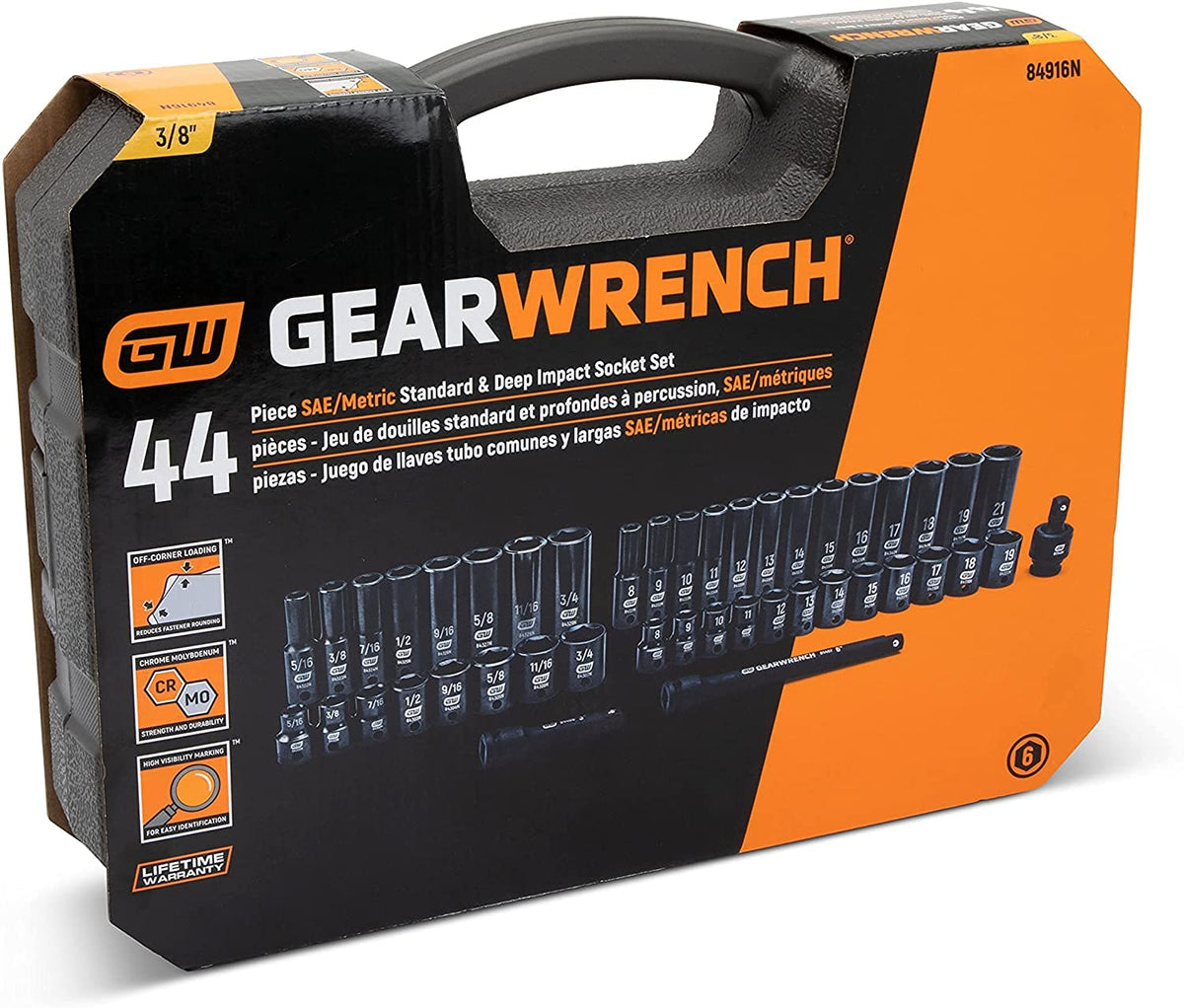 GearWrench compact 44-piece set ideal for professional workshops and jobs.