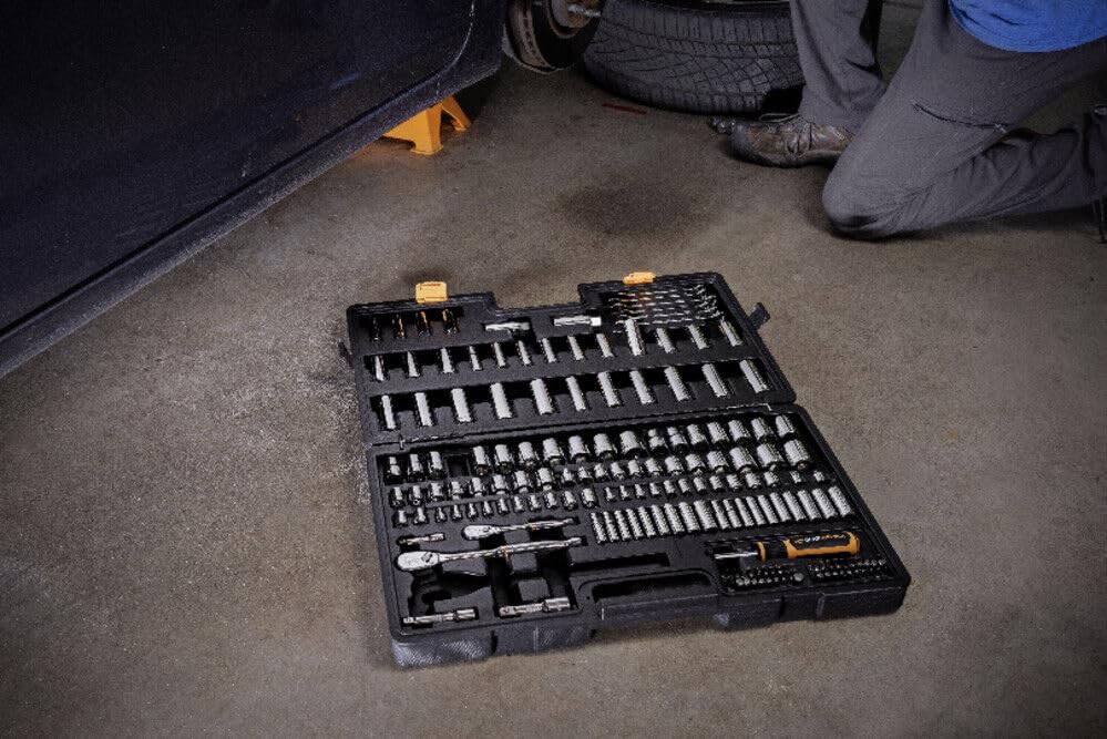 GearWrench deep sockets provide reach in crowded assemblies.