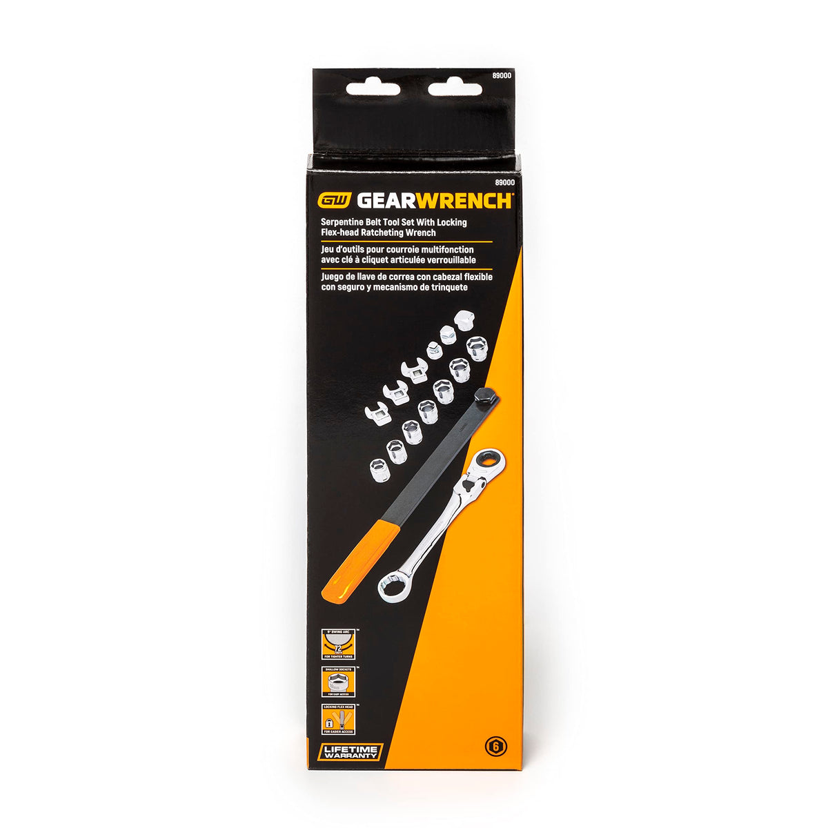 GEARWRENCH durable auto tool kit for heavy-duty belt work