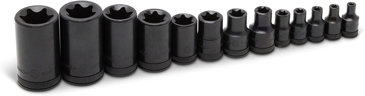 Three drive sizes 1/4, 3/8, 1/2 inch expand versatility