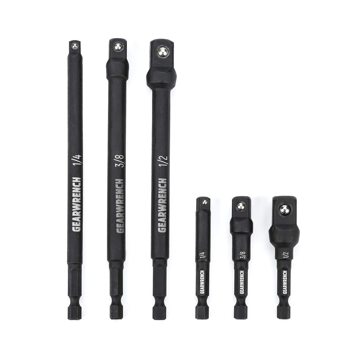 GEARWRENCH quarter-drive extension in 6 inch length for deep reach