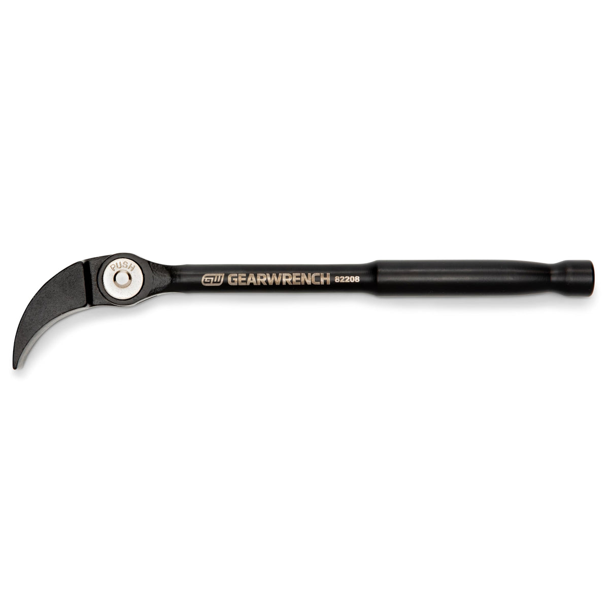 GEARWRENCH indexing pry bar rotates 180 degrees for flexible access.