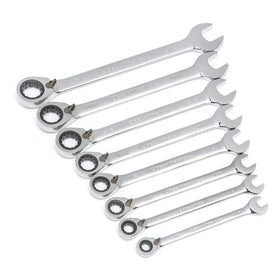 GearWrench low-clearance open end fits in tight spaces where standard wrenches can't.