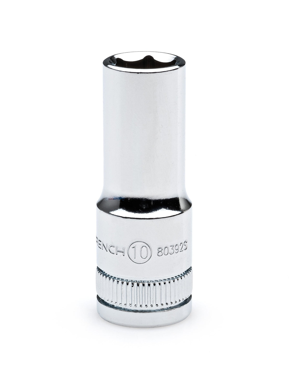 GearWrench midlength sockets opening chamfer guides fasteners quickly.