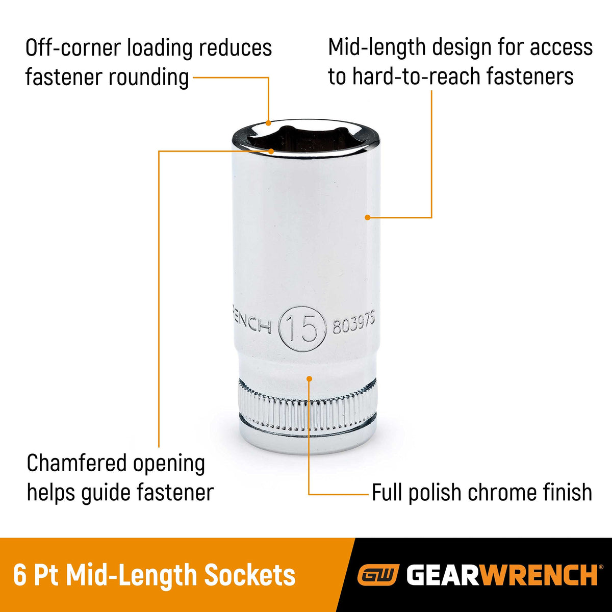 GearWrench off-corner loading reduces fastener rounding on stubborn jobs.