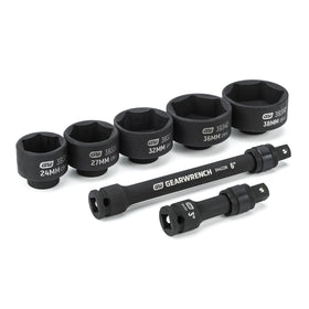 GearWrench oil canister socket set shop setup enables tidy workspace