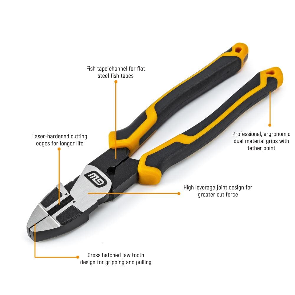 GEARWRENCH Pitbull cross-hatched jaw design aids gripping and pulling tasks