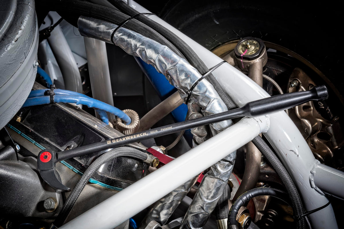 GearWrench pry bars compact enough to fit in a toolbox for fieldwork