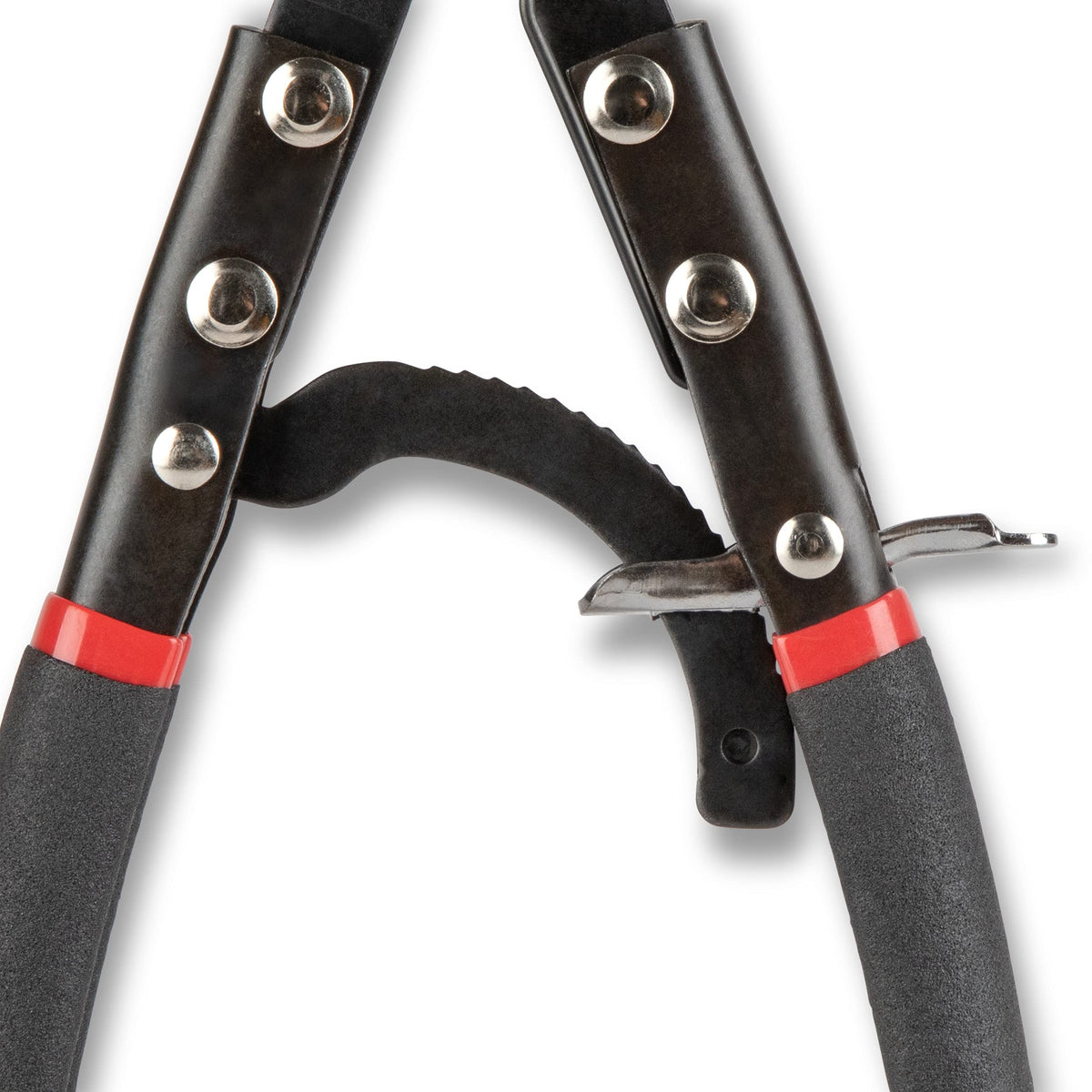 GearWrench ratcheting mechanism enables automatic locking for controlled clamping