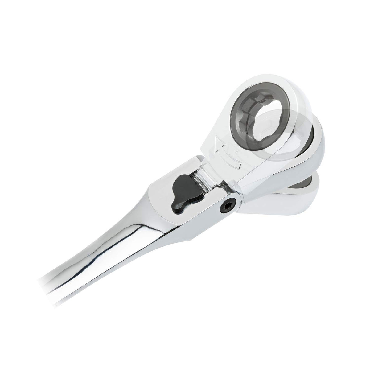 GEARWRENCH ratcheting wrench demonstrates smooth engagement in tight bays