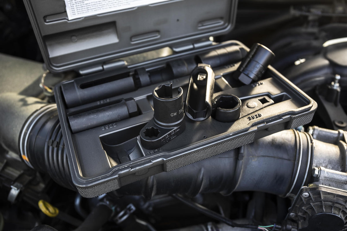 GearWrench 1-1/16 inch deep socket extends reach for oil pressure sending units.