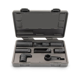 GearWrench low-profile offset socket aids O2 work in tight spaces.