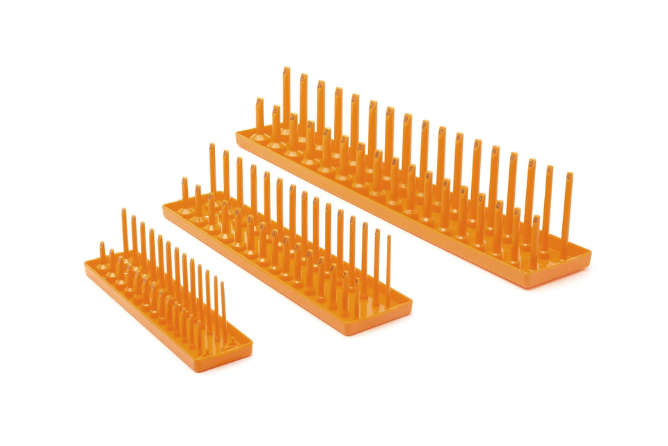 GearWrench socket tray for 1/4 inch drive keeps sockets organized and accessible.