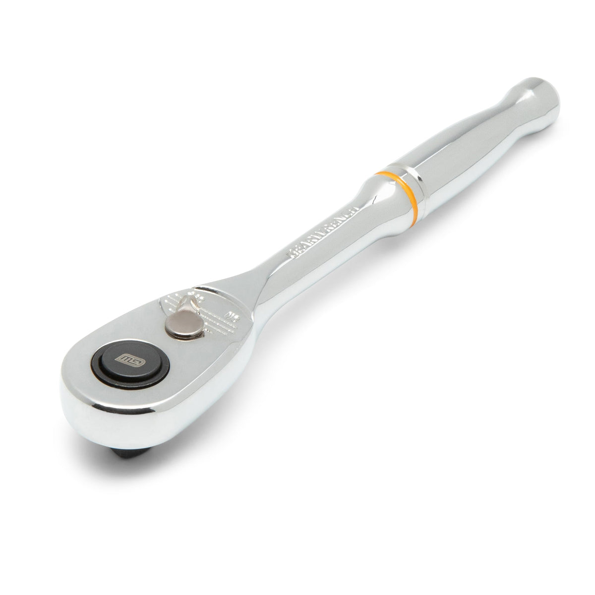 GEARWRENCH teardrop low-profile head fits in narrow areas