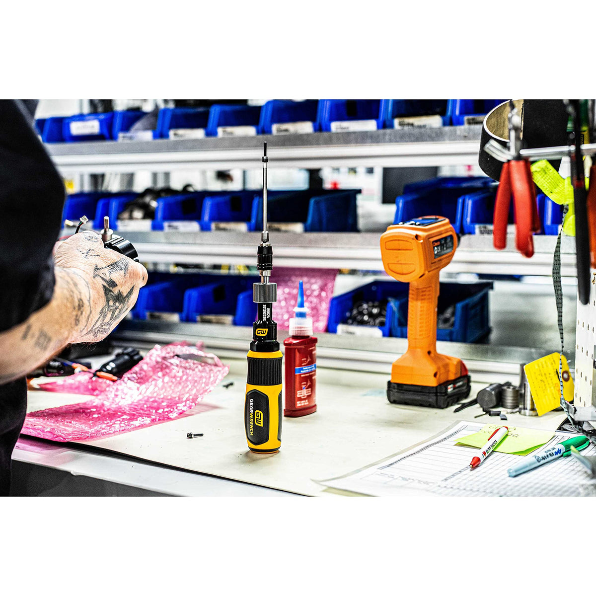 GEARWRENCH torque screwdriver durable metal construction anchors daily workshop reliability.