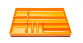 GEARWRENCH universal tray in molten orange with 10 compartments for quick tool access