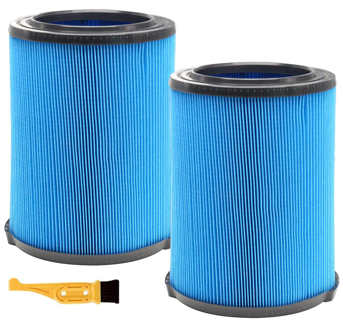 GEBDSM VF5000 filter pack 2 for Ridgid vacuums, washable and reusable.