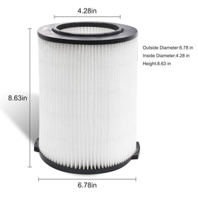 GEBDSM Wet-dry vacuum filter 2-pack fits multiple vacuums for everyday cleanup.